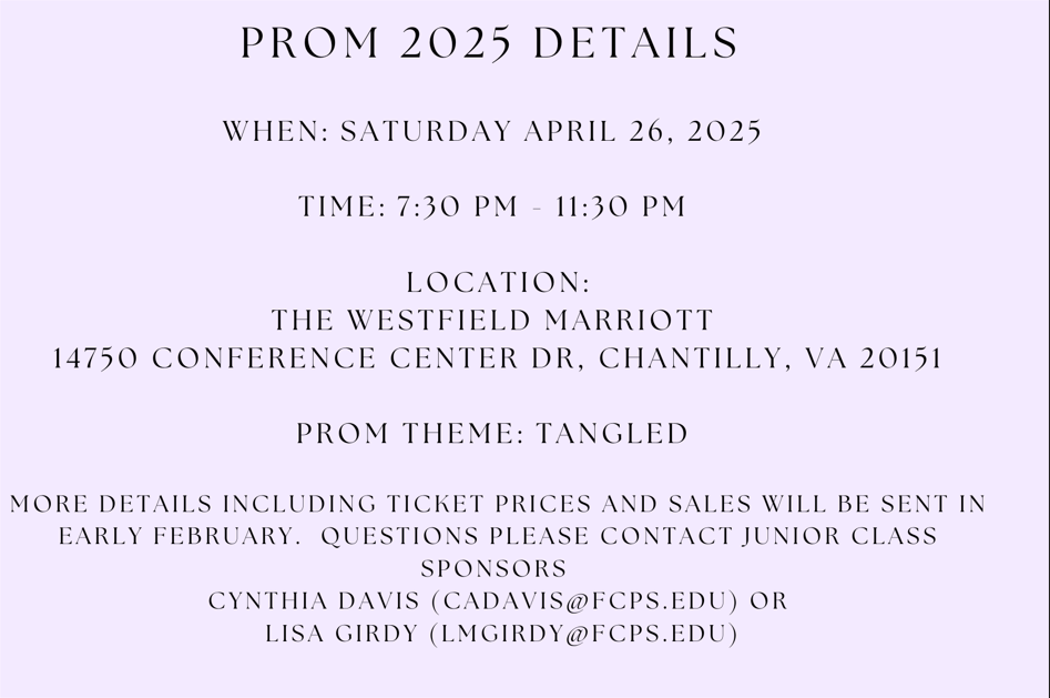 Prom Details