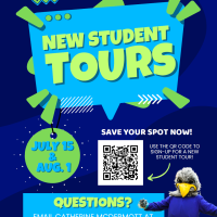 New student tour flyer